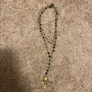 Rosary bead necklace